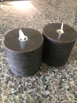 Wax Candles Black Battery Operated $4 Ea