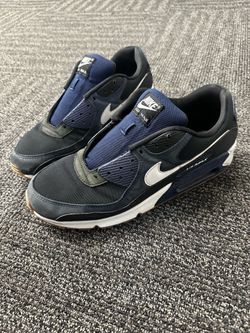 Nike Air Max 90 Midnight Navy Gum Men's Size 13 Black Athletic Shoes FB9658-400