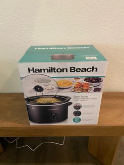 Hamilton Beach 5 Quart Easy Serve Programmable Slow Cooker with Lid Rest
