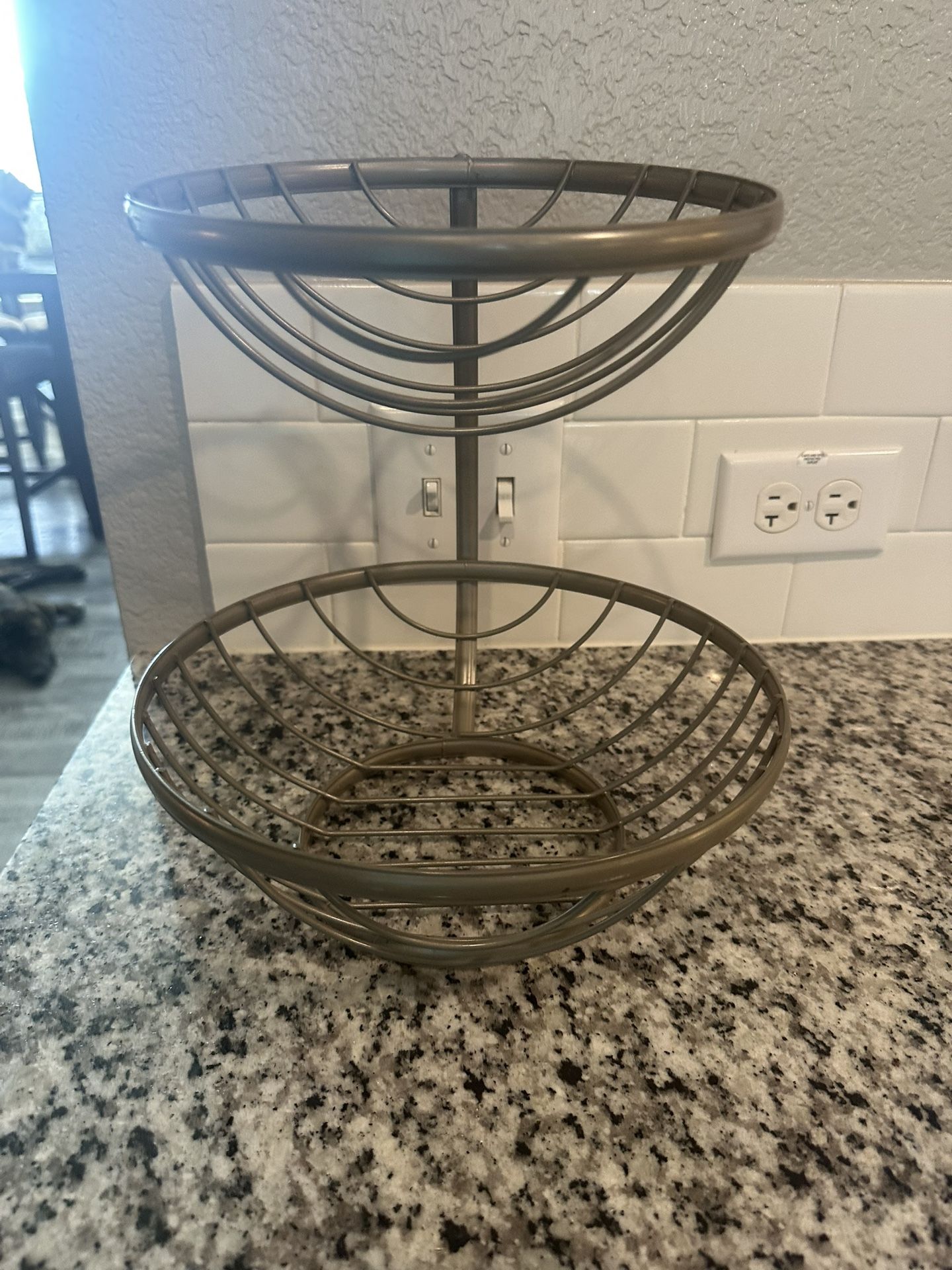 2 Tier Metal Fruit Basket 