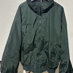 Vtg Columbia Jacket Men's XLT Green Full Zip