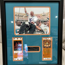Don Shula Autographed Framed Picture 
