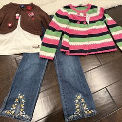 Toddler Girls Clothes Jeans Sweater Disney Gymboree 5T 6T
