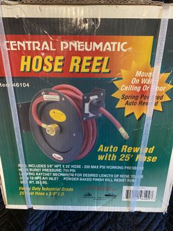 25” Central Pneumatic Hose Rell
