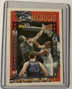 1993-94 Topps - Season Highlights Shaquille O'Neal #3 Orlando Magic