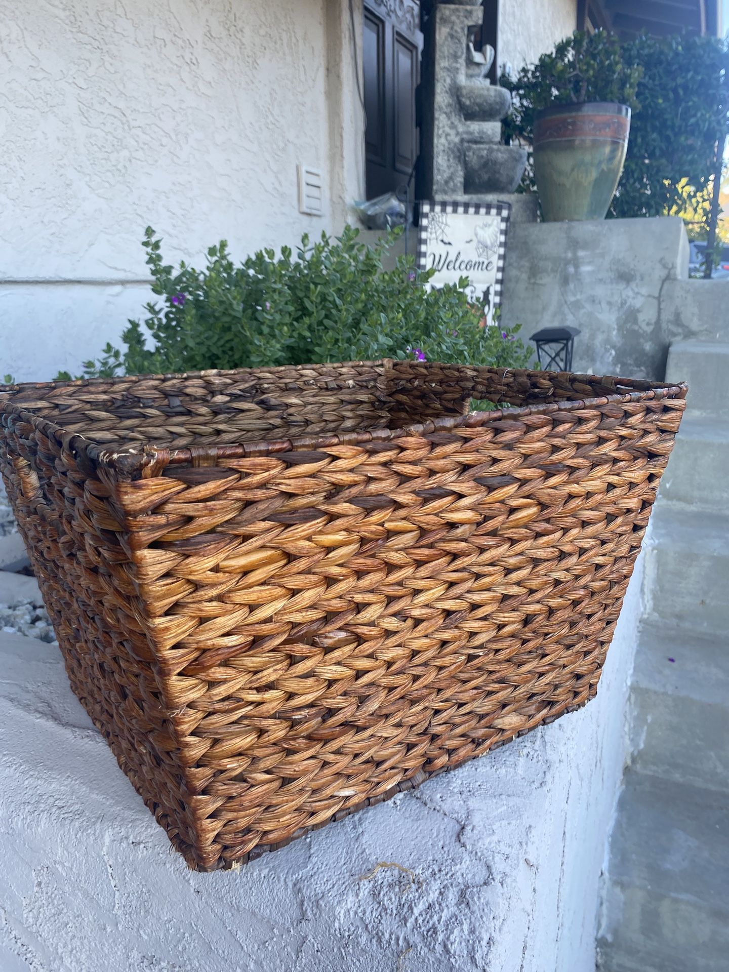 Large Wicker Rattan Basket