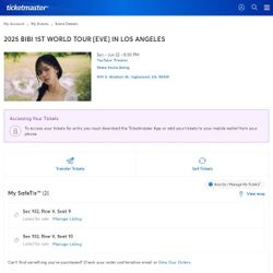 BIBI concert tickets