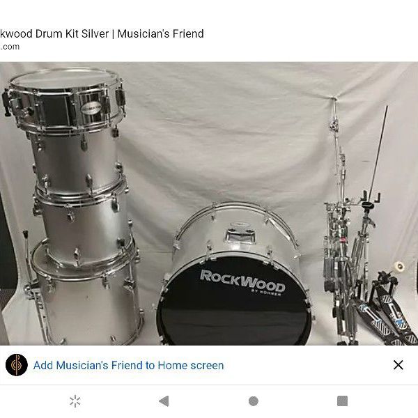 Full Set Rockwood Drums w/Sticks