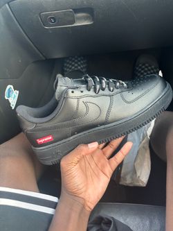 Black Supreme Air Force Nike x Supreme