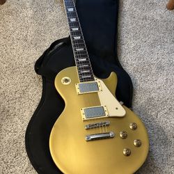 SVK Gold top Electric Guitar In The Les Paul Style With G & B Pickups
