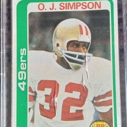 Ok Simpson's Football Card