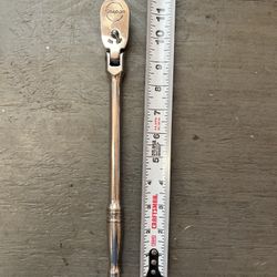 Snap On 3/8 long handle flex head ratchet - 11 1/2”