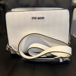 Steve Madden white crossbody bag
