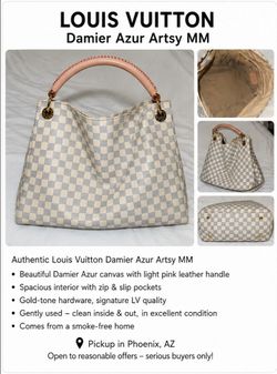 👜 Louis Vuitton Damier Azur Artsy MM
