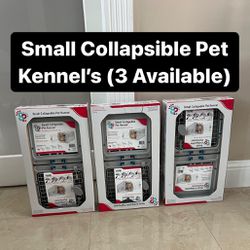 Brand New Small Collapsible Pet Kennels (3 Available) Serious Buyers Only