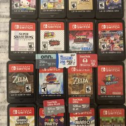 Nintendo Switch Games & 256gb sd card please read description