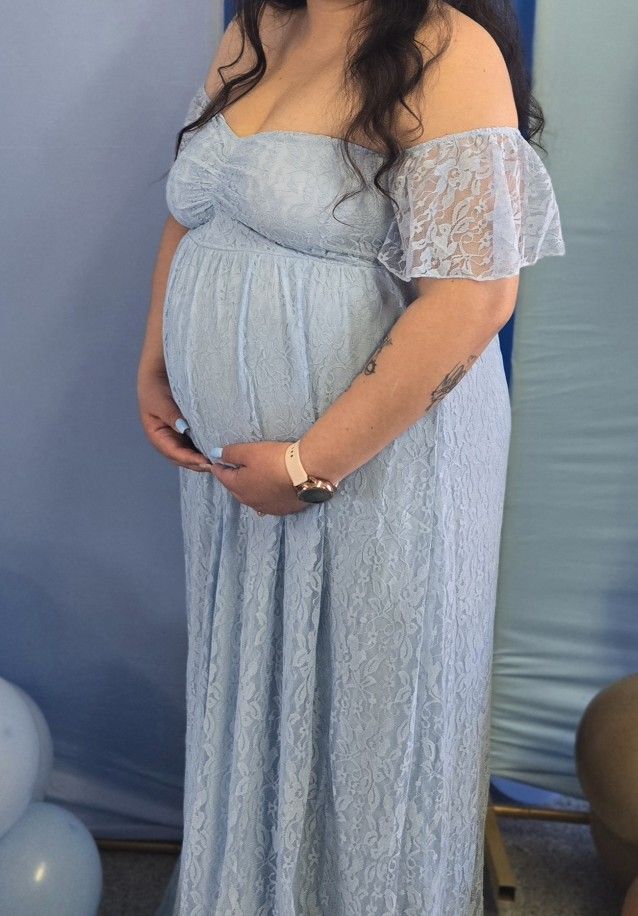Blue Maternity Dress