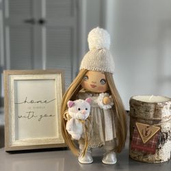 Handmade Doll, Tilda Doll, Interior Doll, Christmas Gift