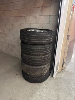 OEM Toyota 4Runner 17" Wheels + Michelin Defender LTX Tires - Set of 4 plus Spare