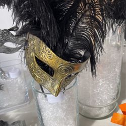 Masquerade mask plastic and lace material