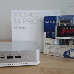 Asus NUC 14 Pro Plus + Monitor.