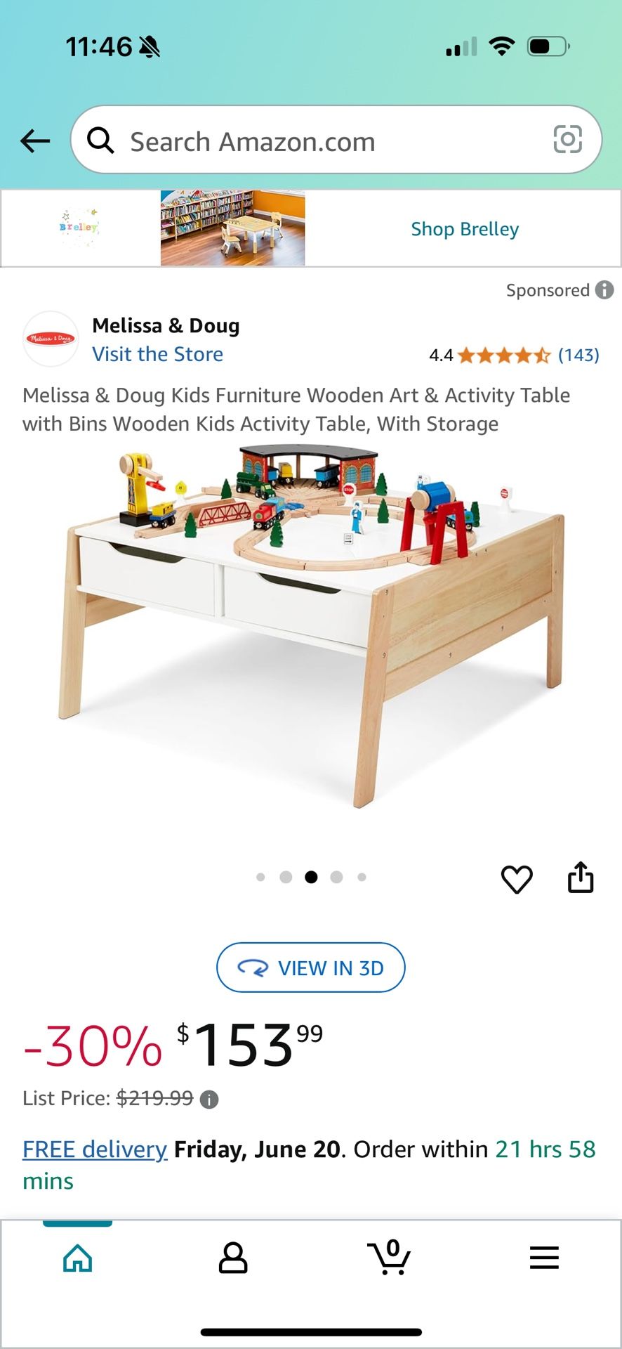 Kids 5 Piece Arts And Crafts Table