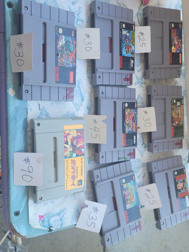 SUPER NINTENDO GAMES...DIFERENT PRICES..DIFERENTES PRECIOS..