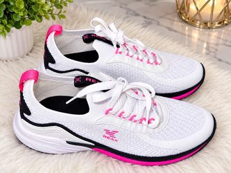 Reax White and Pink Sneakers