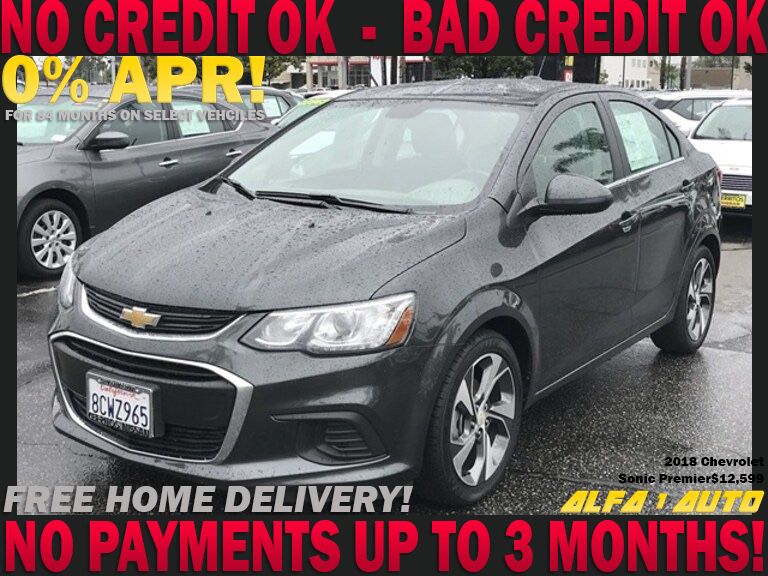 2018 Chevy Chevrolete sonic premiere clean title automatic finance lease car dealer bad credit uber lyft