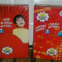 (2) Ryan's World Display Case Boxes 