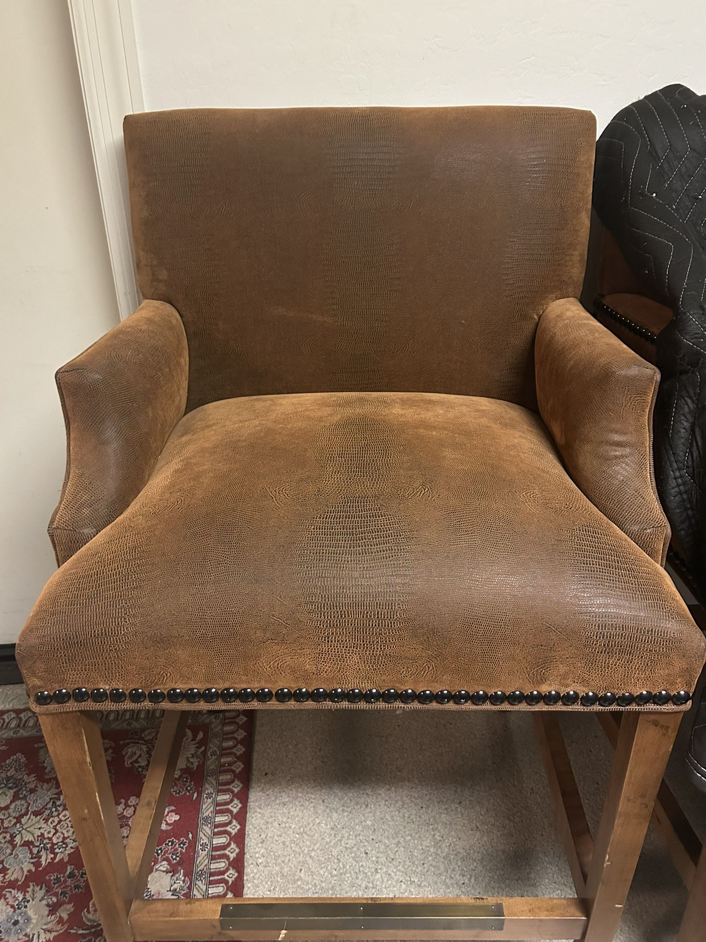 Leather Bar Stools Two