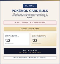BUYING POKEMON CARD BULK
