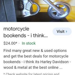 Motorcycle book ends