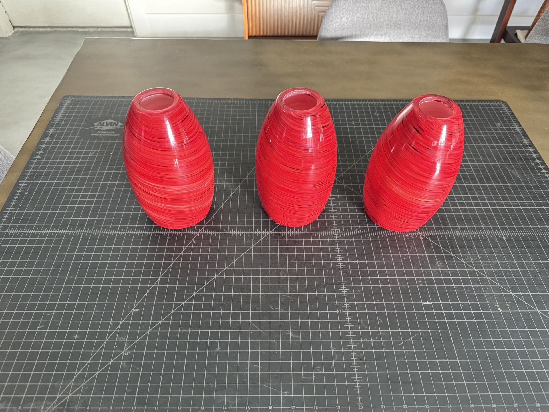 Glass Pendant Ceiling Sconce Light Shades (3x)