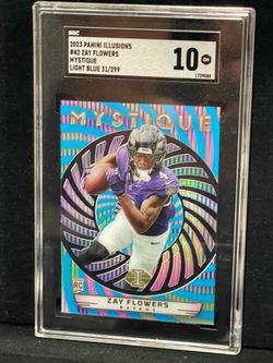2023 Panini Illusions Gem 10 Zay Flowers