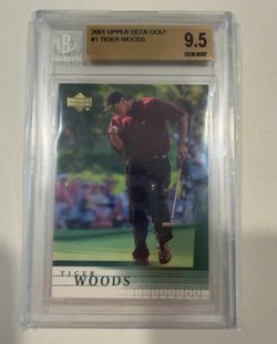 Upper Deck 2001 Upper Deck Golf #1 Tiger Woods BGS 9.5 W/ 10 Centering