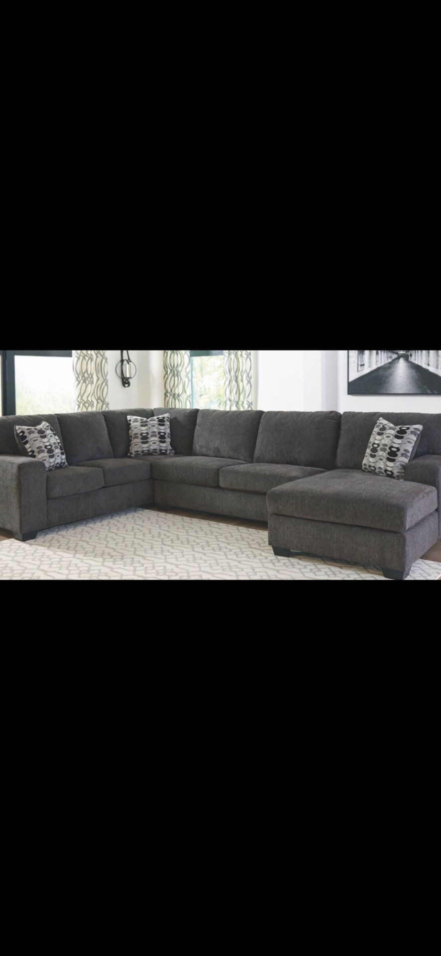 Brand new! Urban comfy sofa chaise sectional with pillows!!