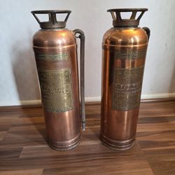 Soda-Acid Fire Extinguisher 2.5 Gal w/ Rare Acid Bottle St. Louis MO