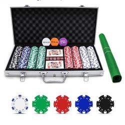 Casino Poker Chip Set 400 PC With Case
