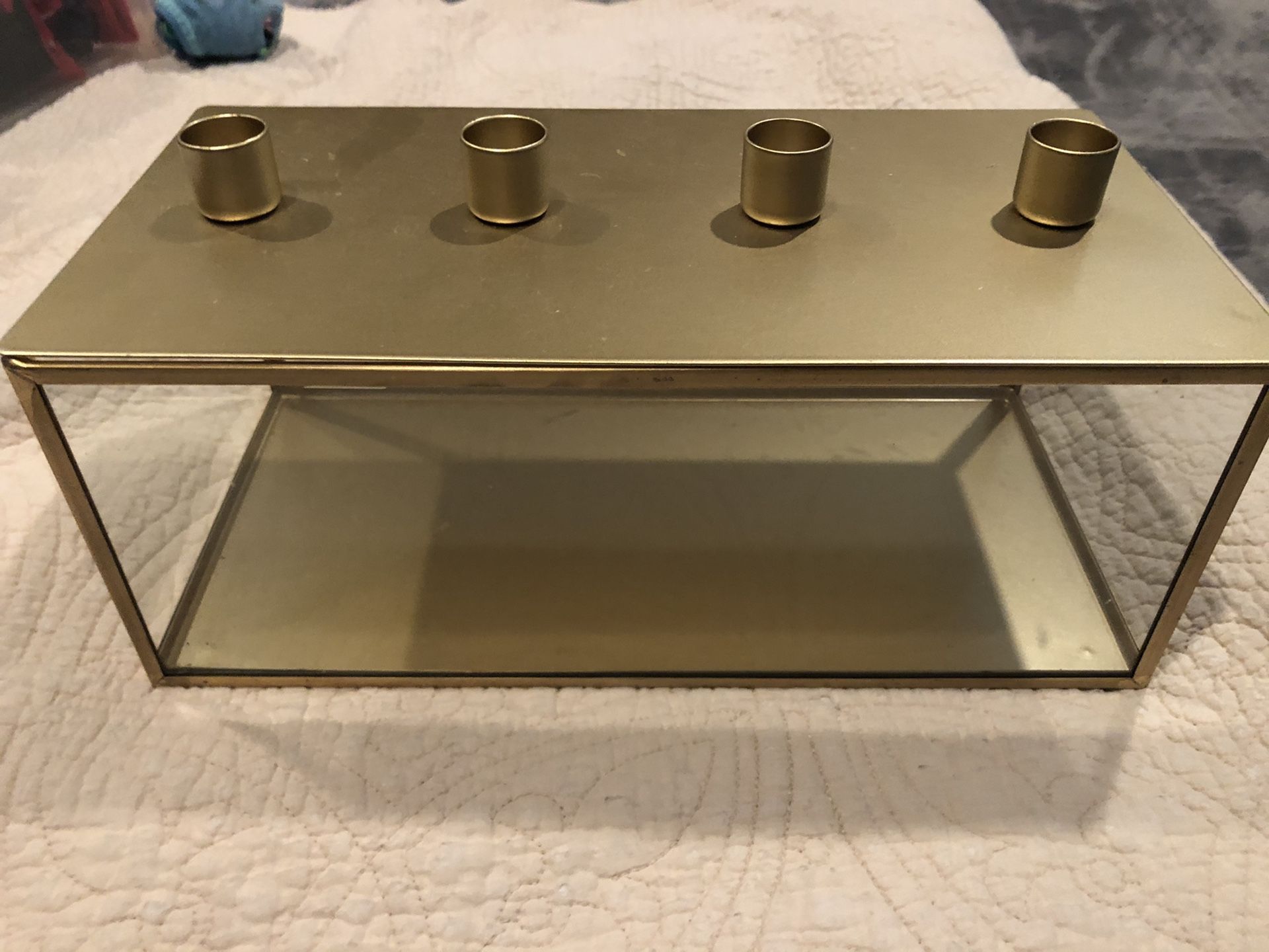 Hearth and hand rectangle candle holder