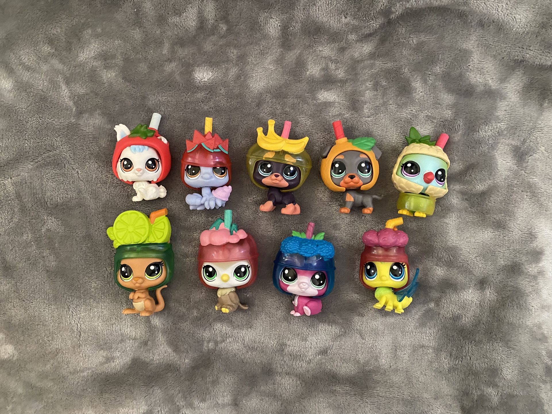 LPS Thirsty Pets Cooler Crew Lot (9 total)