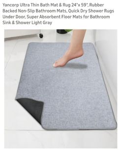 Ultra Thin Bath Mat 35"x59"