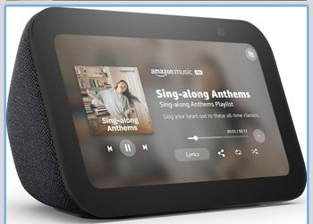 Amazon Echo Show 5 (newest model), Smart display, Designed for Alexa+, 2x the bass and clearer sound, Charcoal