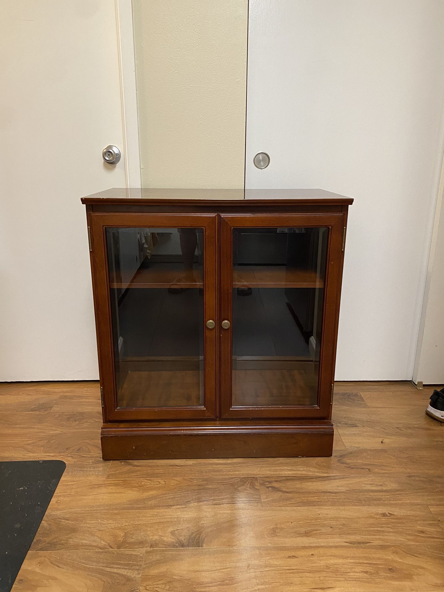 Storage Unit W/ Glass Doors