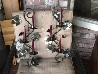 Wall candle holders