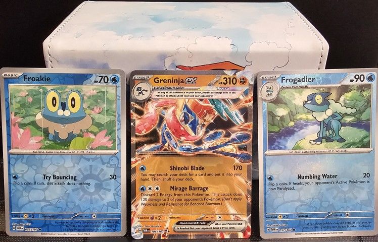 Greninja EX TERA complete holofoil bundle (pokemon tcg)