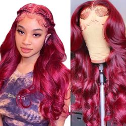 Burgundy Body Wave Lace Wig