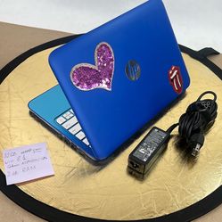 HP Stream With Working Windows 8.1 OS, Bad Battery, Some Stickers, 32GB Hard Drive, 2GB RAM and Original Charger - Tested, Restored 