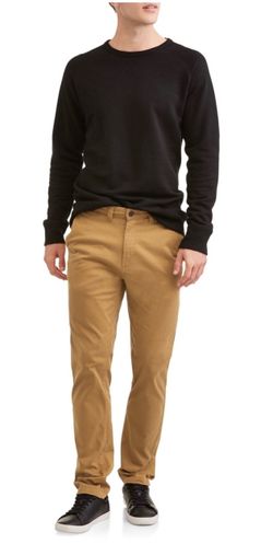 George Men's & Big Men's Slim Fit Chino Pants, Sizes 32x34 and 40x32