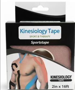 Kinesiology Tape 2" x 16.4ft – Waterproof Athletic Muscle Support Tape for Pain Relief, Sports Recovery & Injury Prevention Latex-Free